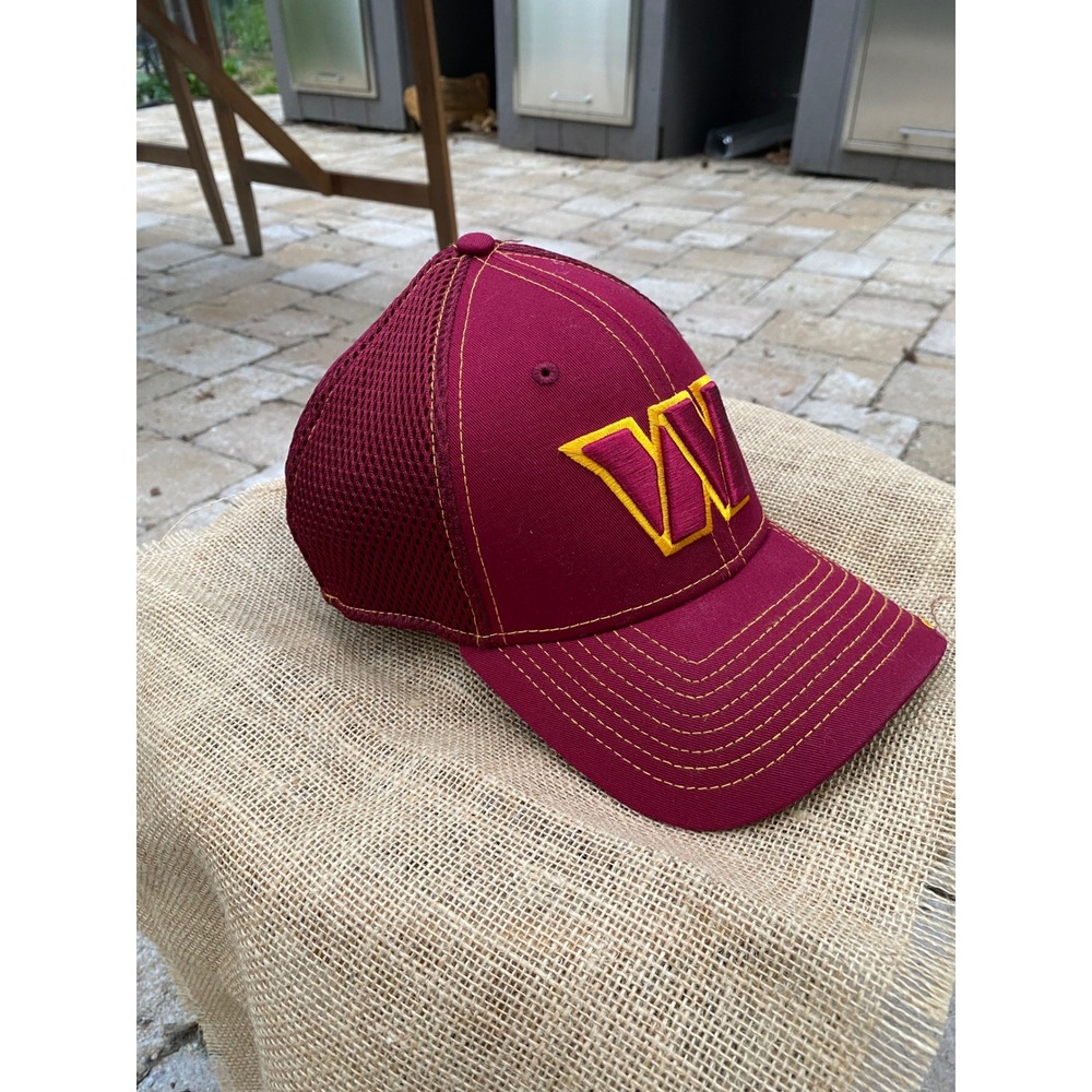 New Era Washington Commanders 39THIRTY Stretch Fit Hat Burgundy Gold NFL M/L - Picture 4 of 6